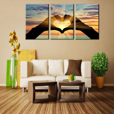 Ocean Hearts Painting-3 Pcs